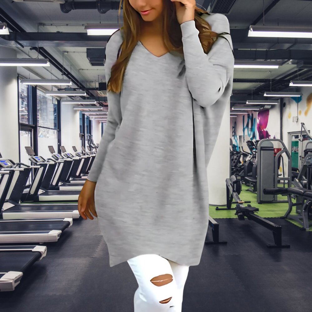 Gray Long Sleeve Soft Knit Sweater,  Sizes Small, Medium, and Large